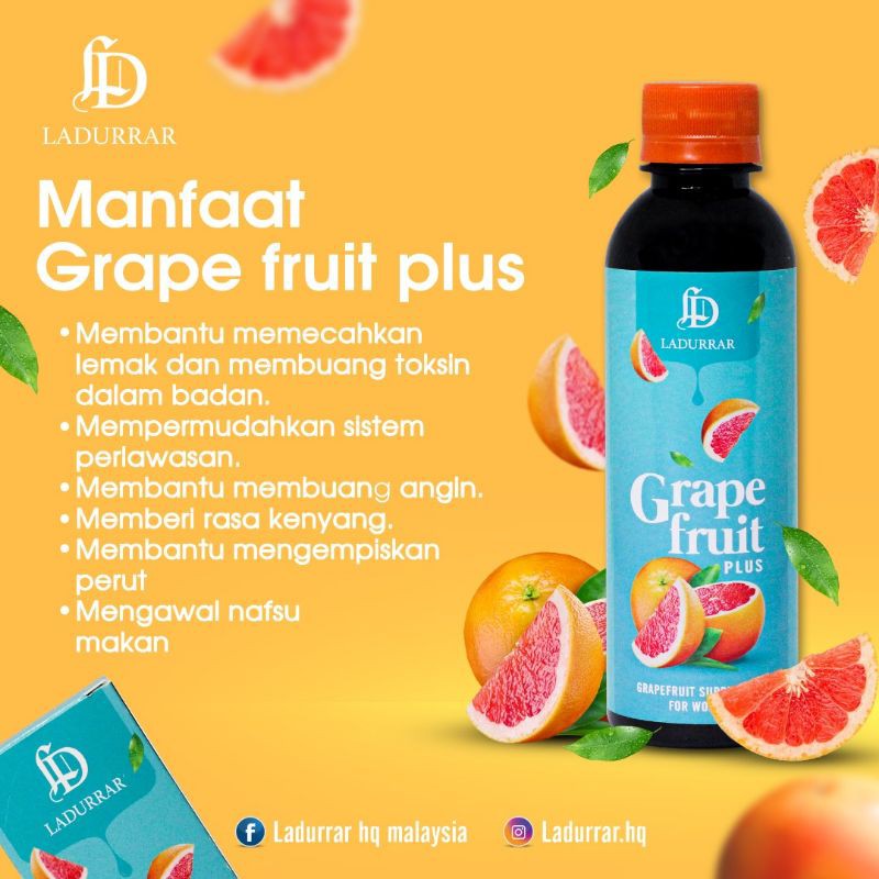 Shop Malaysia Ladurrar Hq Original Drinking Minum Lost 19kg Ladurrar Grapefruit Have La Ni Shopee Singapore