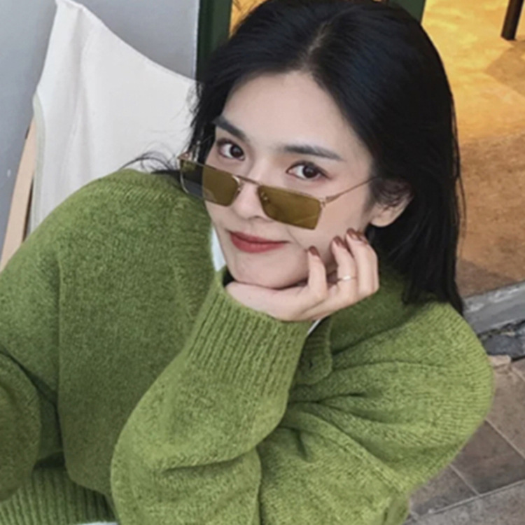 【JIUERBA】READY STOCK COD Korean Fashion Style Sunglasses for Women/Men Rectangle Shape Candy Color