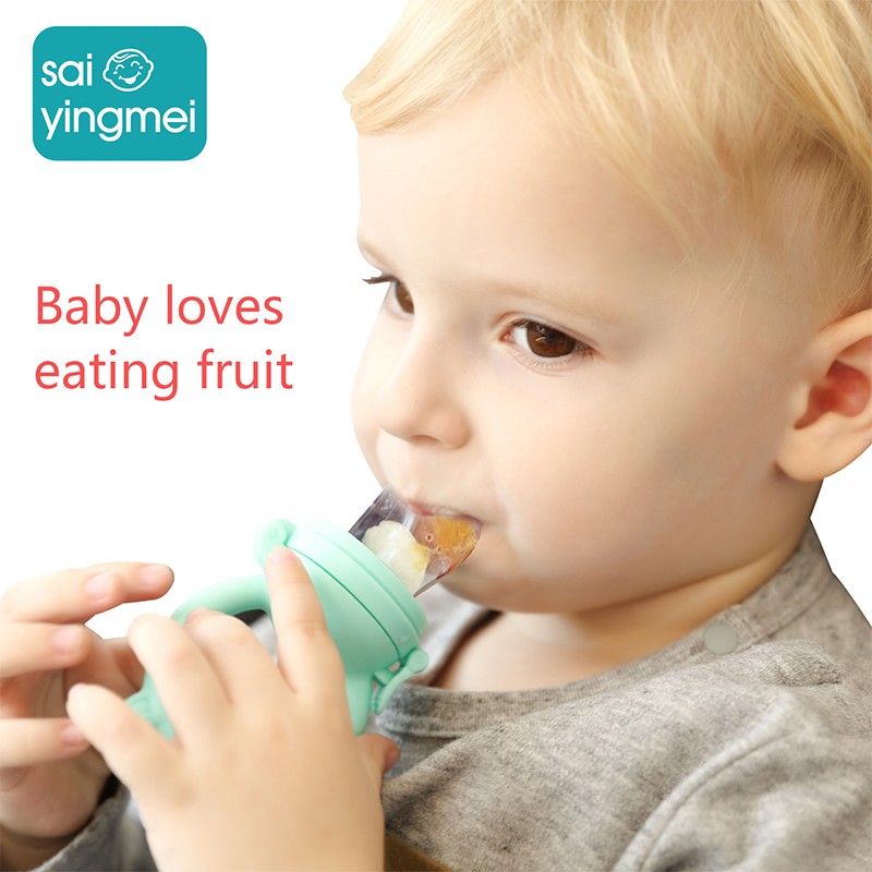 Baby Nipple Food Feeder Safe Pacifier Kids Mesh Teeth Bite Bag