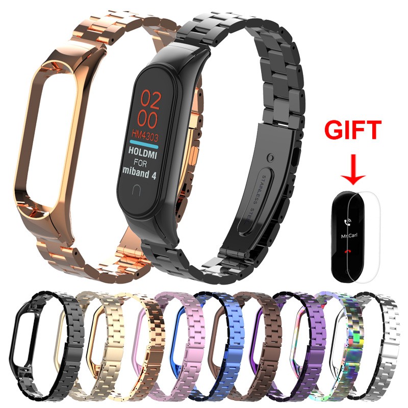 Metal Case For Xiaomi Mi Band 3 Stylish Milanese Loop Stainless Steel Bracelet Metal Straps Replacement Wristband Accessories Y56  Replacement Leather Wristband Band Strap 