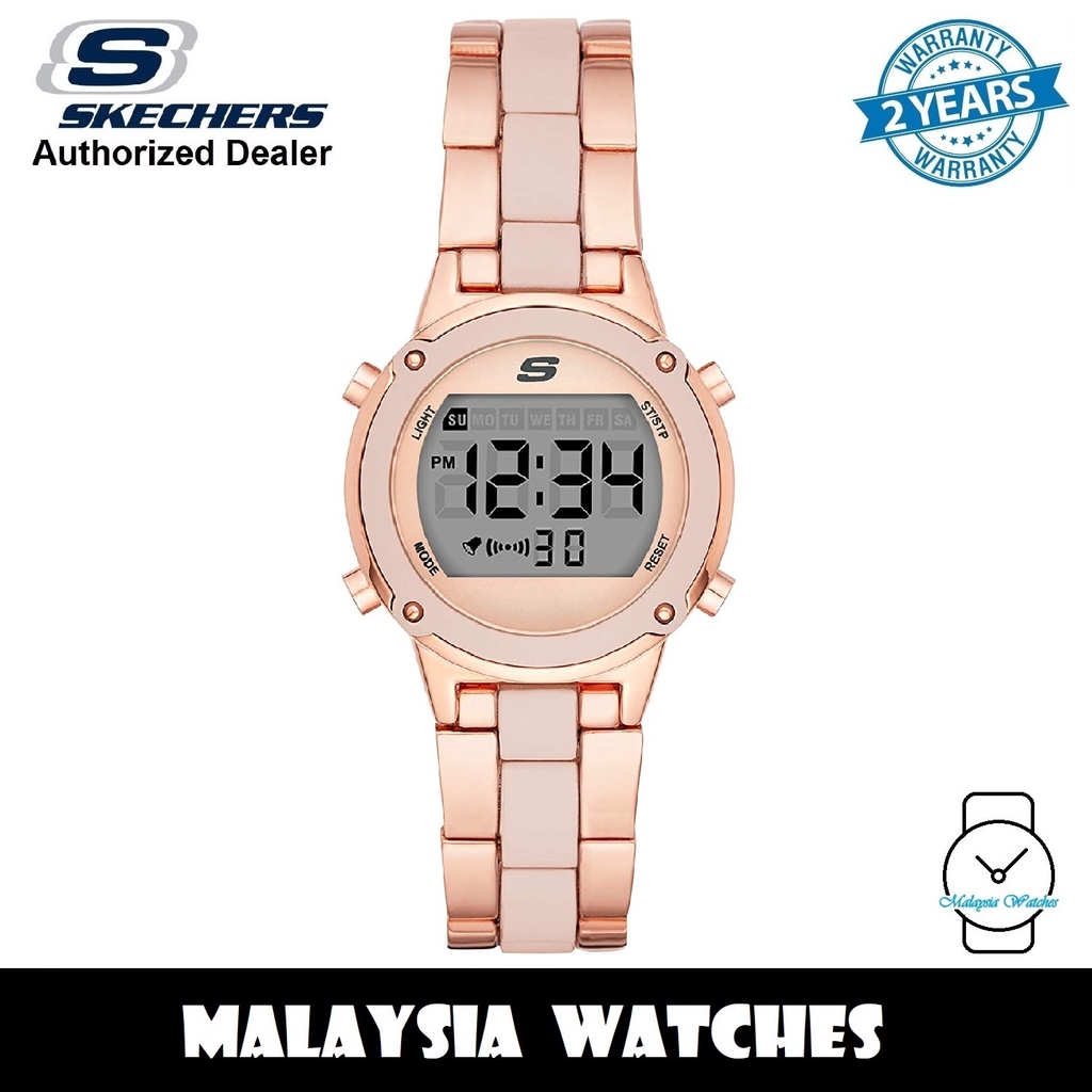 skechers womens rose gold