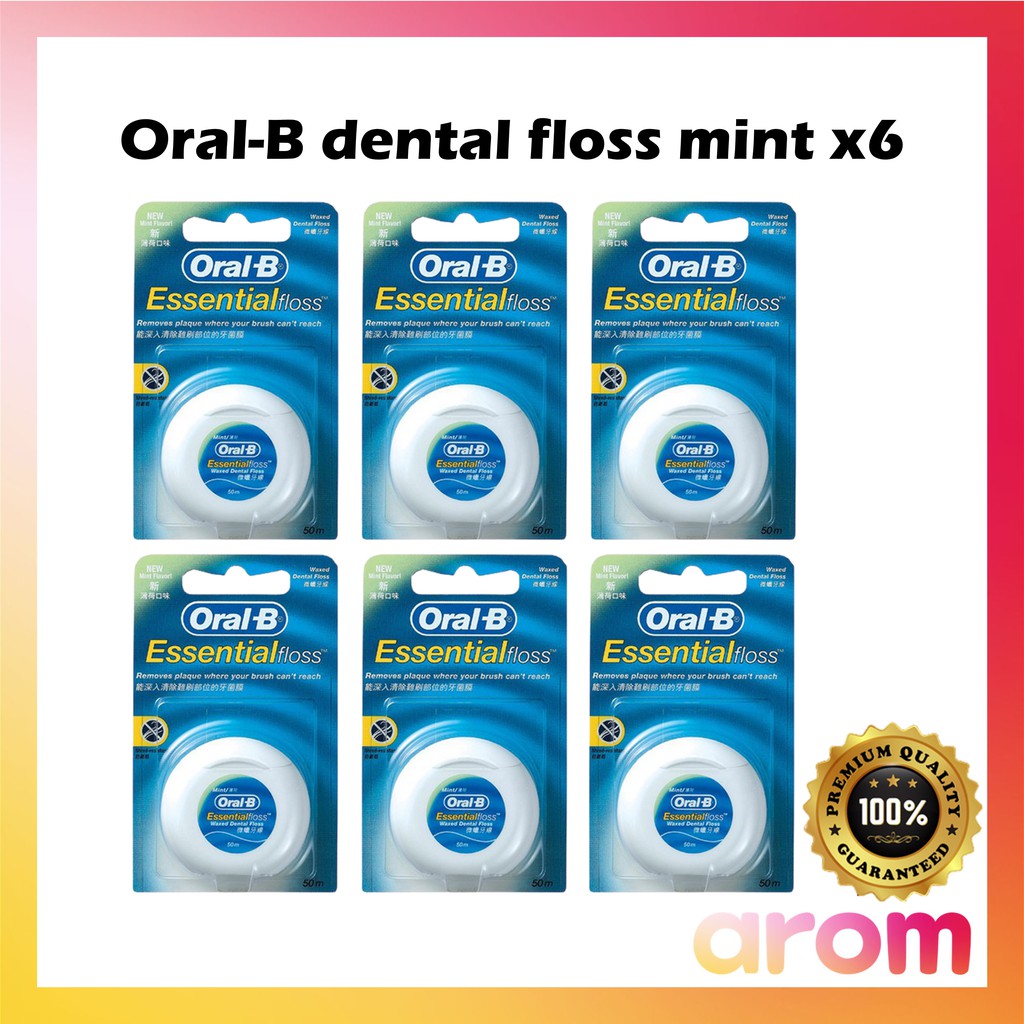 ORAL B FLOSS MINT 50M X 6ea/oral-b Floss/ Dental Floss | Shopee Singapore