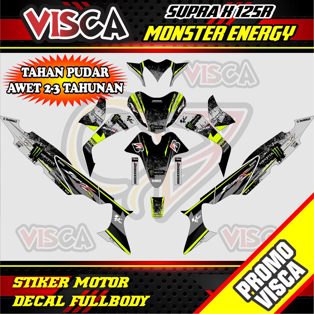 supra x 125 r decal supra x 125 r monster energy supra x ...