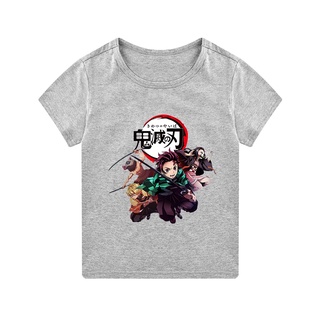 Demon Slayer Anime Kids T-shirt Cotton Boys Girls Tshirt Short Sleeves T-Shirt Unisex Fashion #3