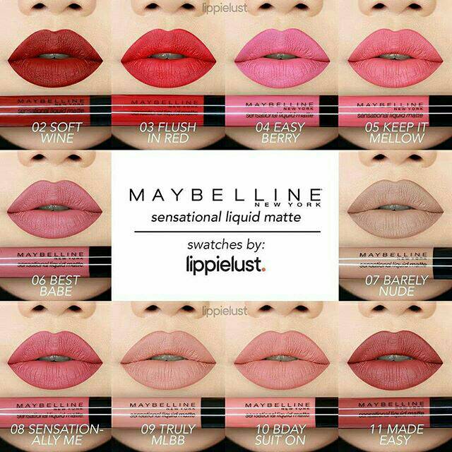 maybelline sensational liquid matte made easy