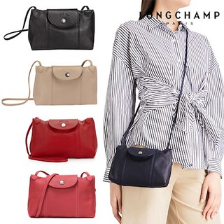 Image of Longchamp Cuir Sheepskin Leather Crossbody Bag (Comes with 1 Year Warranty)