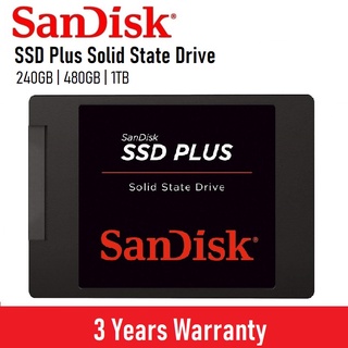 SanDisk SSD Plus 240GB 480GB 1TB 2.5 Internal SATA SATA III Solid State Drive Computer Laptop SDSSDA