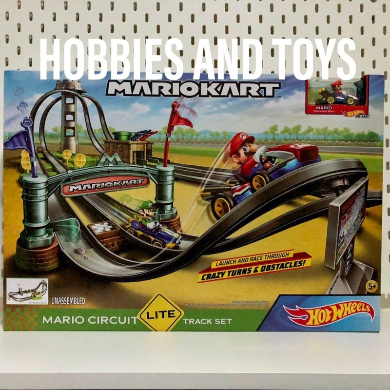 mario kart hot wheels circuit track set
