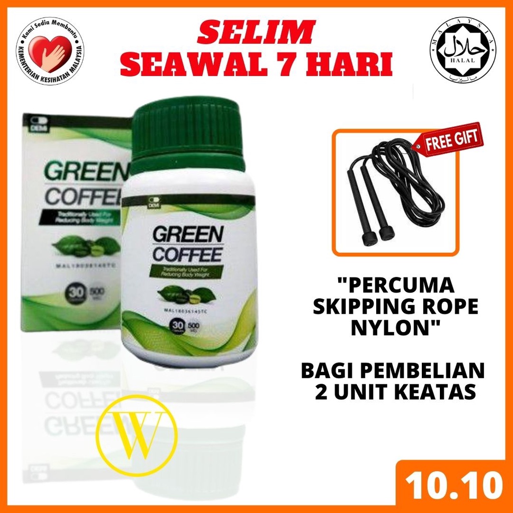 Shop Malaysia Free Gift Green Coffee Down 10kg In 7 Days Slimming Set Weight Loss Fat Burning Without Diet Shopee Singapore