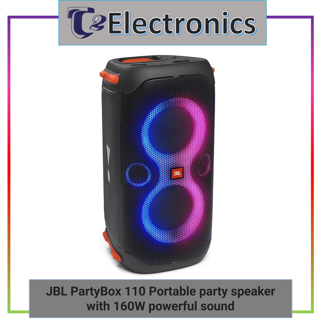 JBL PartyBox 110 Portable Party Speaker With 160W Powerful Sound, Built ...