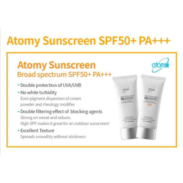 atomy sunscreen spf 50 pa   