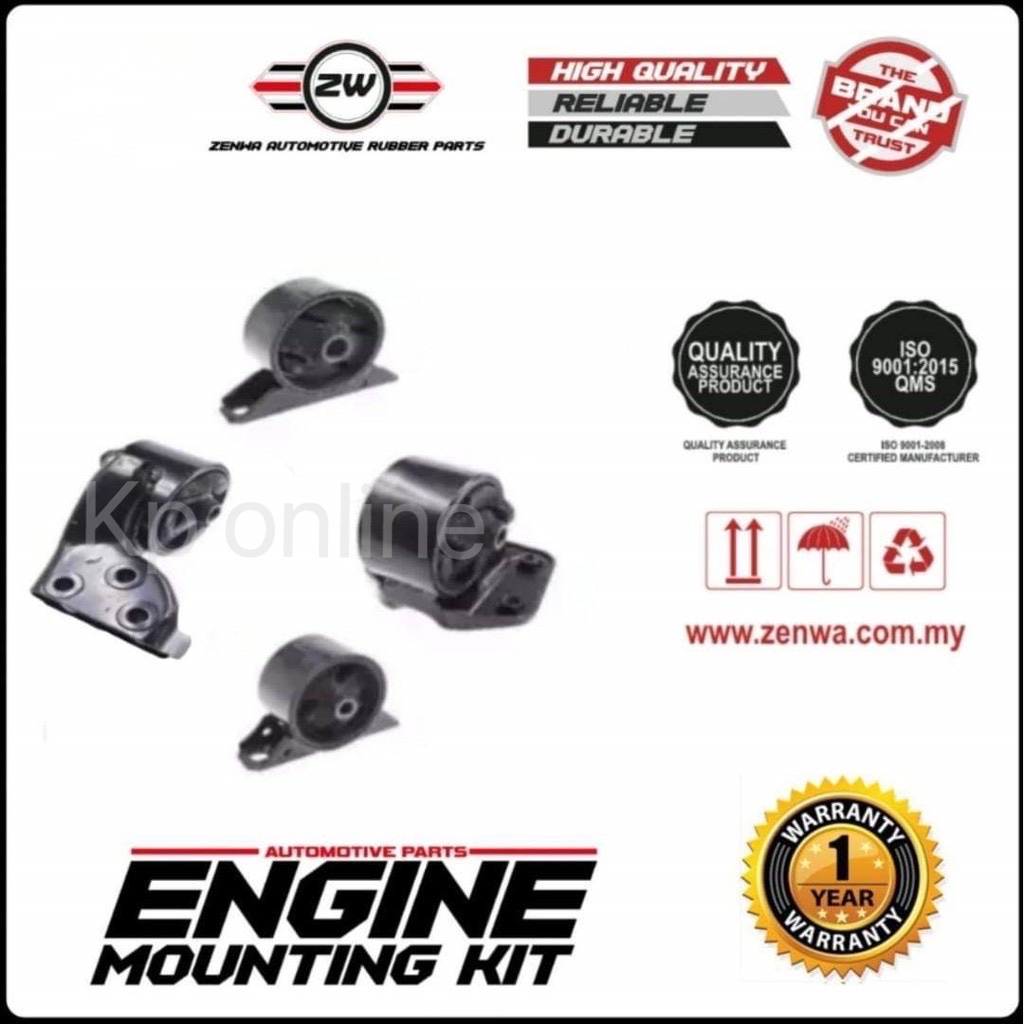 Proton Wira Satria 1 3 1 5 Auto Engine Mounting Set Zw Shopee Singapore