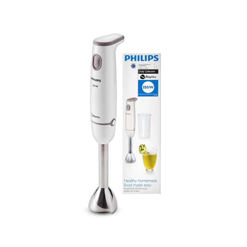 Philips Hr 1604 Daily Collection Steel Hand Blender 0 5l Grinder Juicer Mixer For Fruit Food Juice Vegetable Hr1604 Shopee Singapore