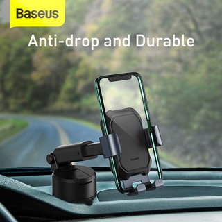 Baseus Tank Gravity Dashboard Windscreen Car Mount Phone Holder Suction Cup with Adjustable Arm
