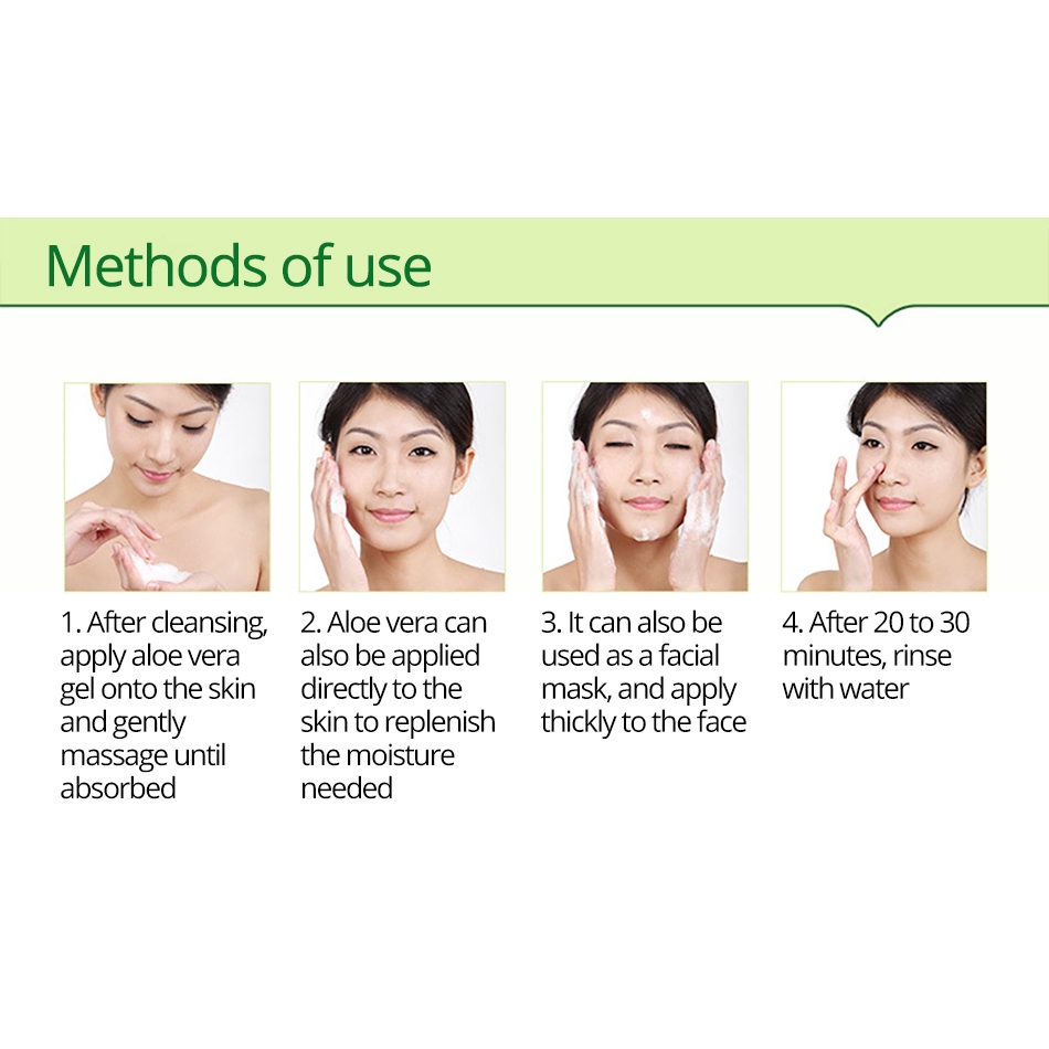 wash face after applying aloe vera