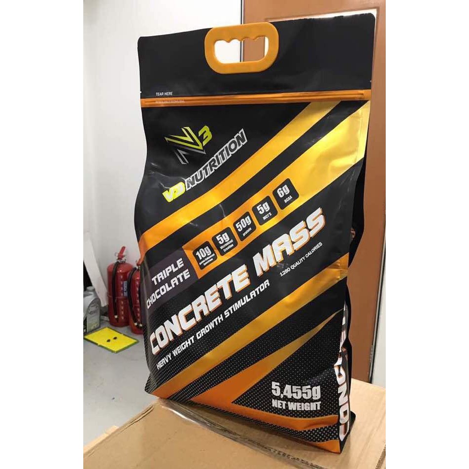 Concrete Mass Gainer Protein 12lbs Amino Bcaa Muscle Urat Milk Gym Muscle Power Urat Nadox Shopee Singapore