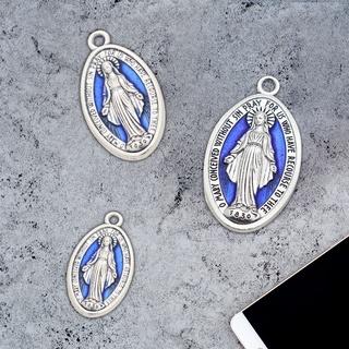 Image of thu nhỏ RUNNY 10x Christ Catholic Charms Miraculous Medal Blessed Virgin Pendant DIY Jewelry #8