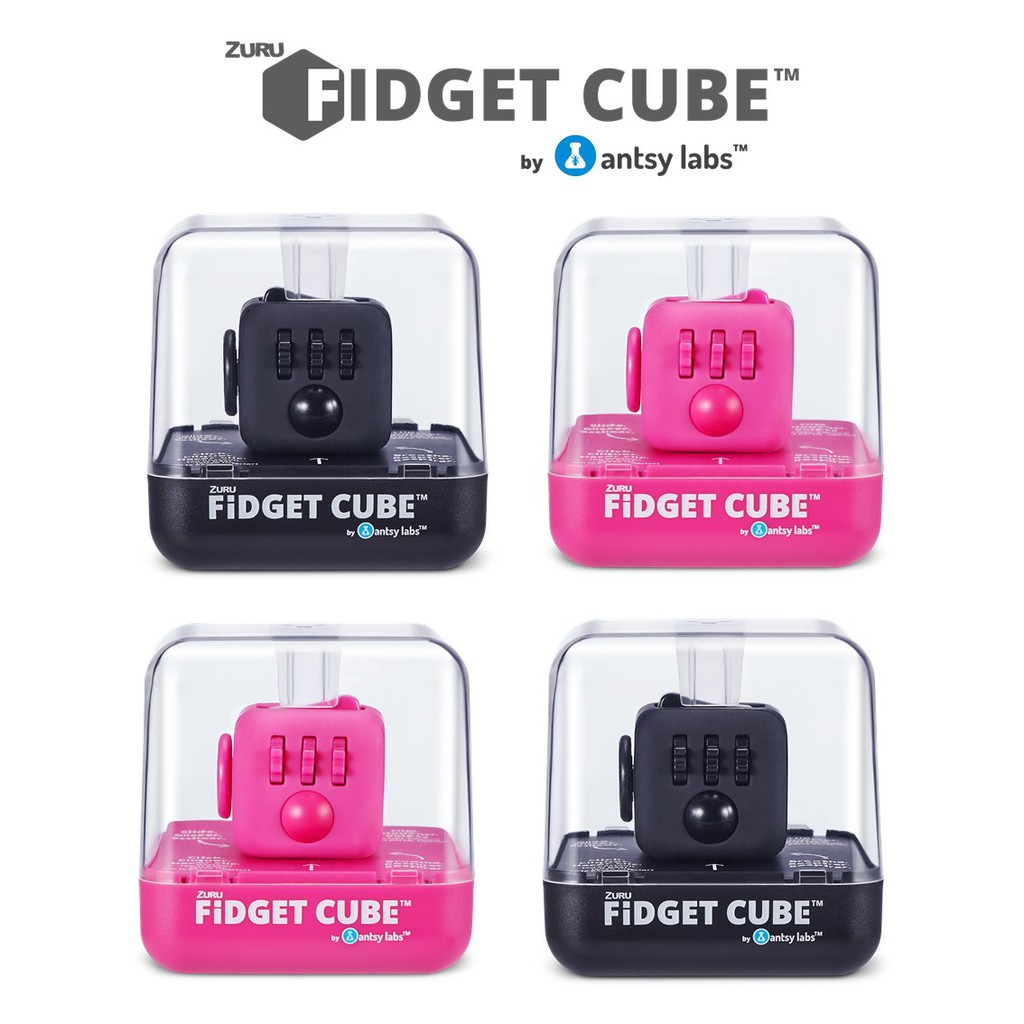 Original Fidget Cube By Antsy Labs S5 Black Pink Fidget Toy Ideal For Anti Anxiety Adhd And Sensory Play By Zuru Shopee Singapore