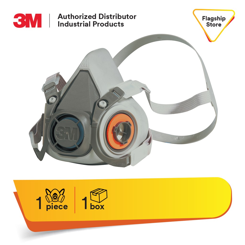 3M™ Half Facepiece Reusable Respirator, 6100/6200/6300 | Shopee Singapore