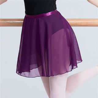 Image of Adult Children Chiffon Ballet Dance Tutu Skirt Women Girls Teacher Wrap Training Skirt