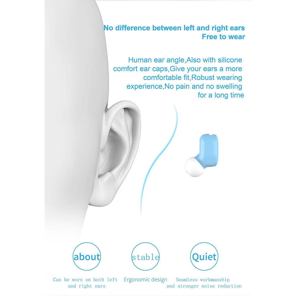 S8 Mini Bluetooth 5.0 Stereo Mono In-Ear Earbuds Macaron Noise Cancelling Sports Wireless Bluetooth Headphones
