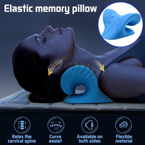 Neck Shoulder Stretcher Relaxer Cervical Chiropractic Traction Device  Pillow for Pain Relief Cervical Spine Alignment Women Men Gift | Shopee  Singapore