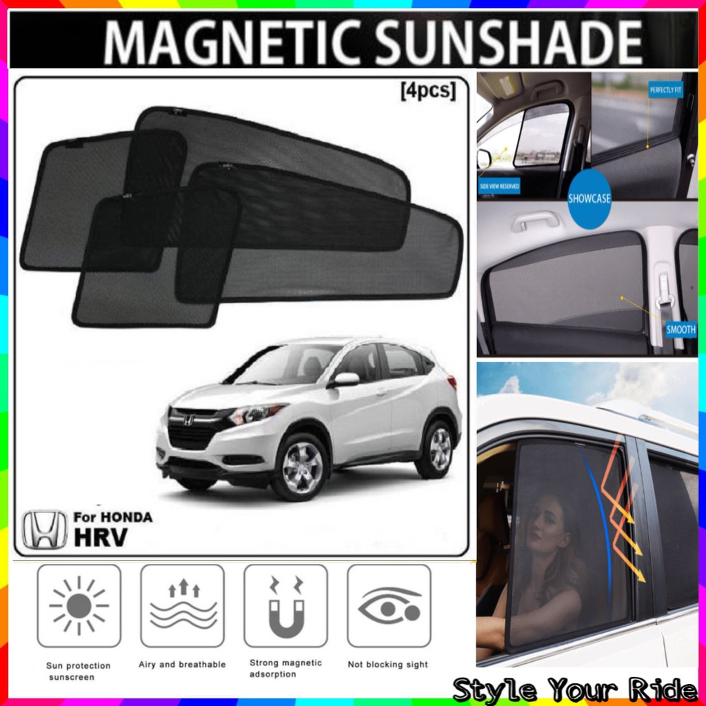 Magnetic Sun Shade Honda HRV (4pcs) | Shopee Singapore