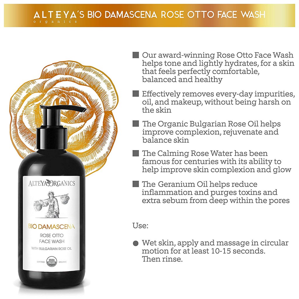 alteya organics face wash