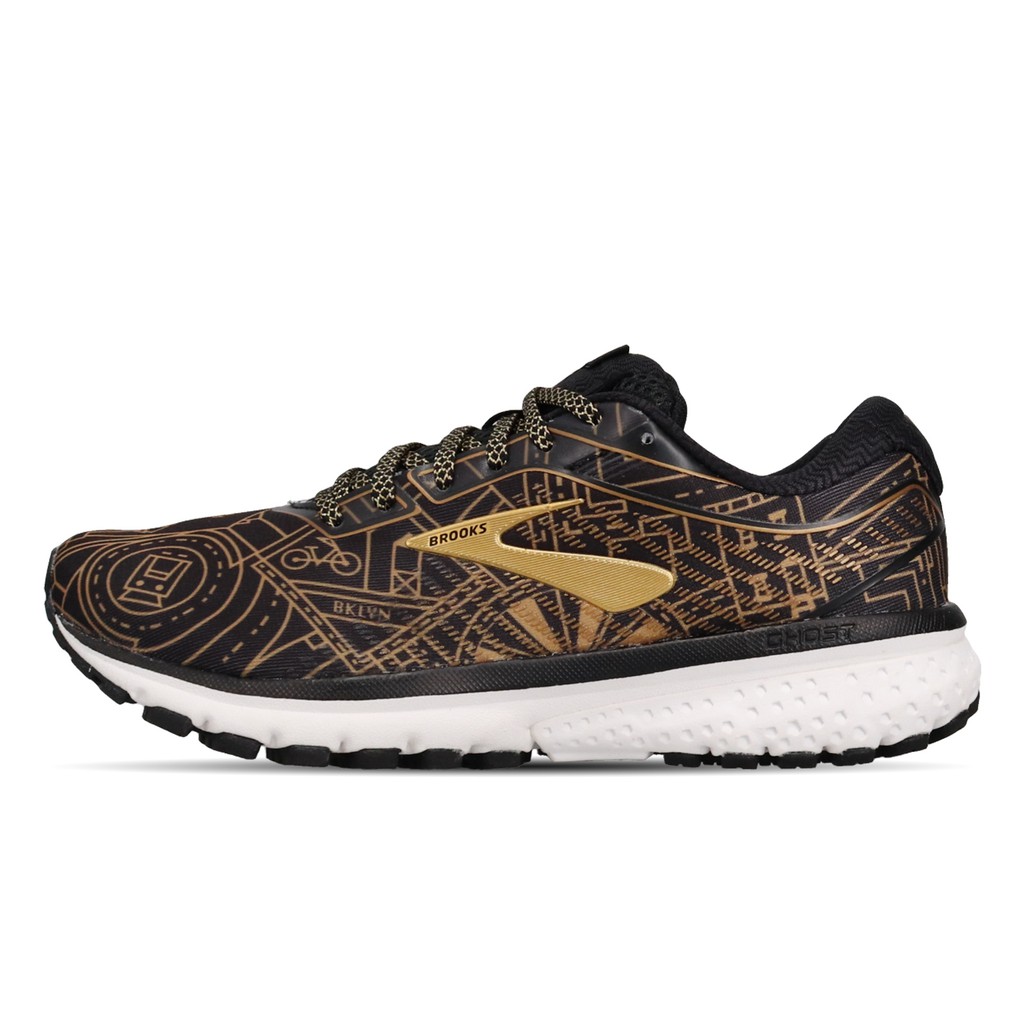 brooks black and gold shoes