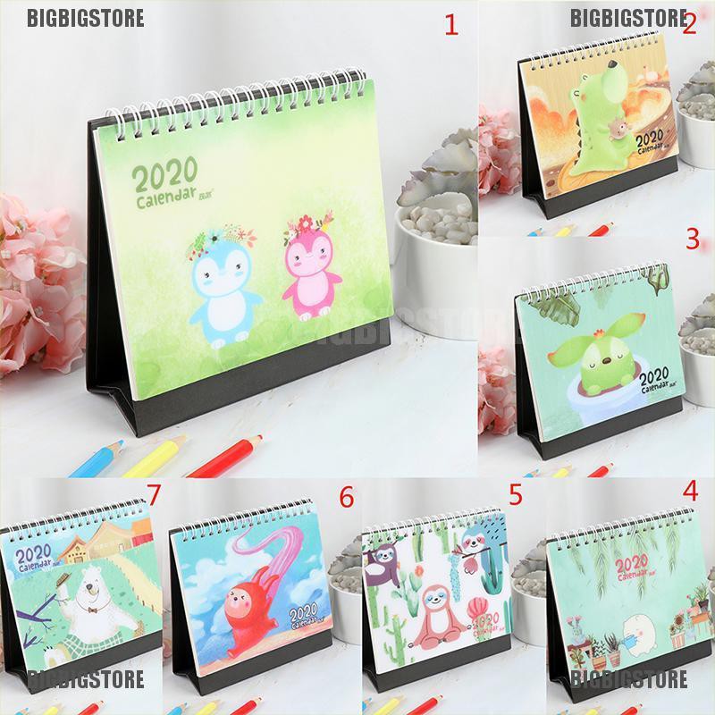 Bigbig 2020 Desk Calendar Creative Schedule Memo Diy Stand Up