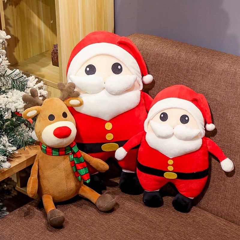 large stuffed santa doll