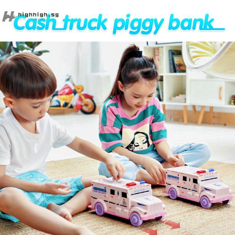 Color Blue Childrens Simulation Shredder Piggy Bank Real Money