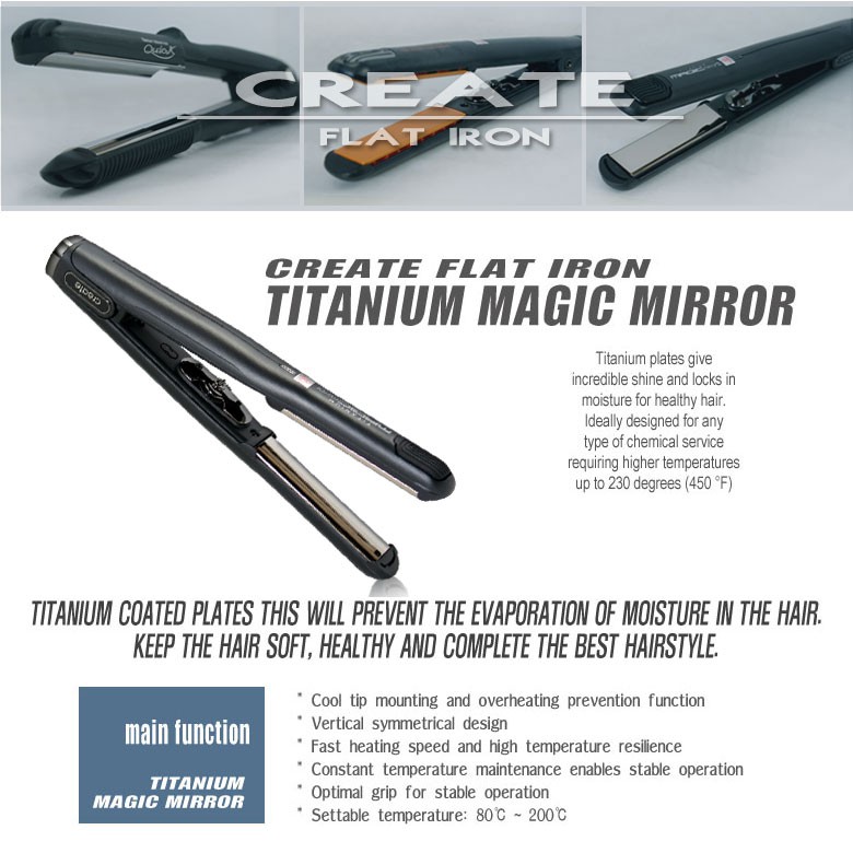 create titanium magic mirror iron