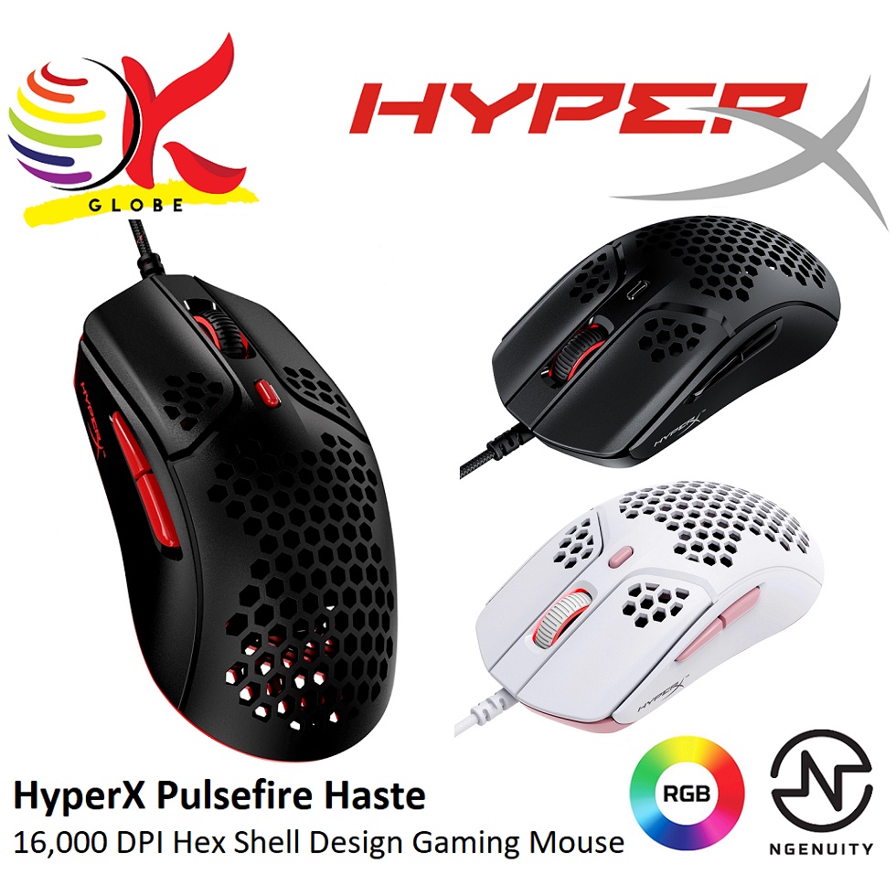 HYPERX HYPERX PULSEFIRE HASTE HEX SHELL RGB WIRED / WIRELESS GAMING