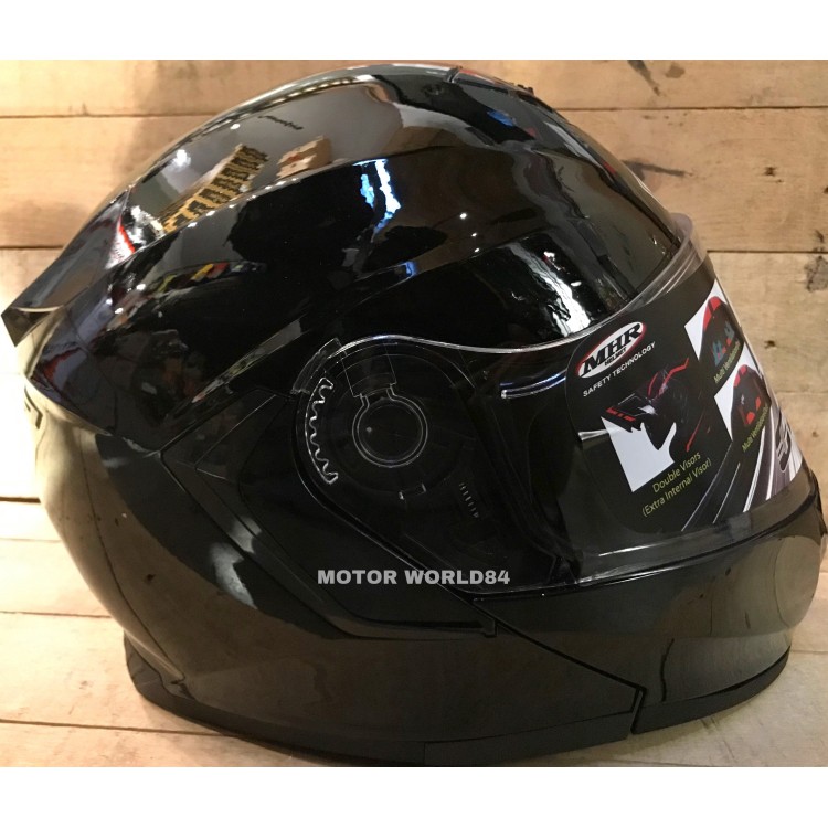 Shop Malaysia Mhr Flip Up Full Face Helmet Black Shopee Singapore