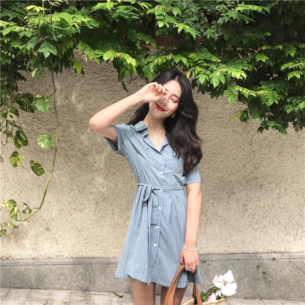 button down dress shopee