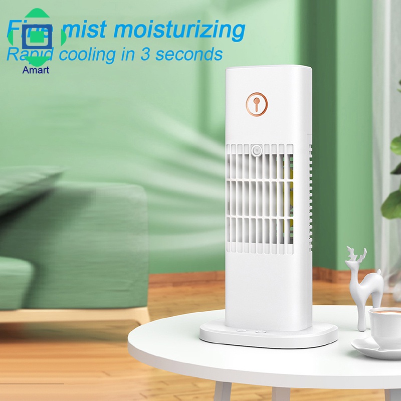 Portable Air Cooler Desktop Super Quiet Mini Air Conditioner Ice Air