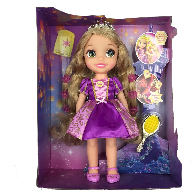 hair glow rapunzel doll