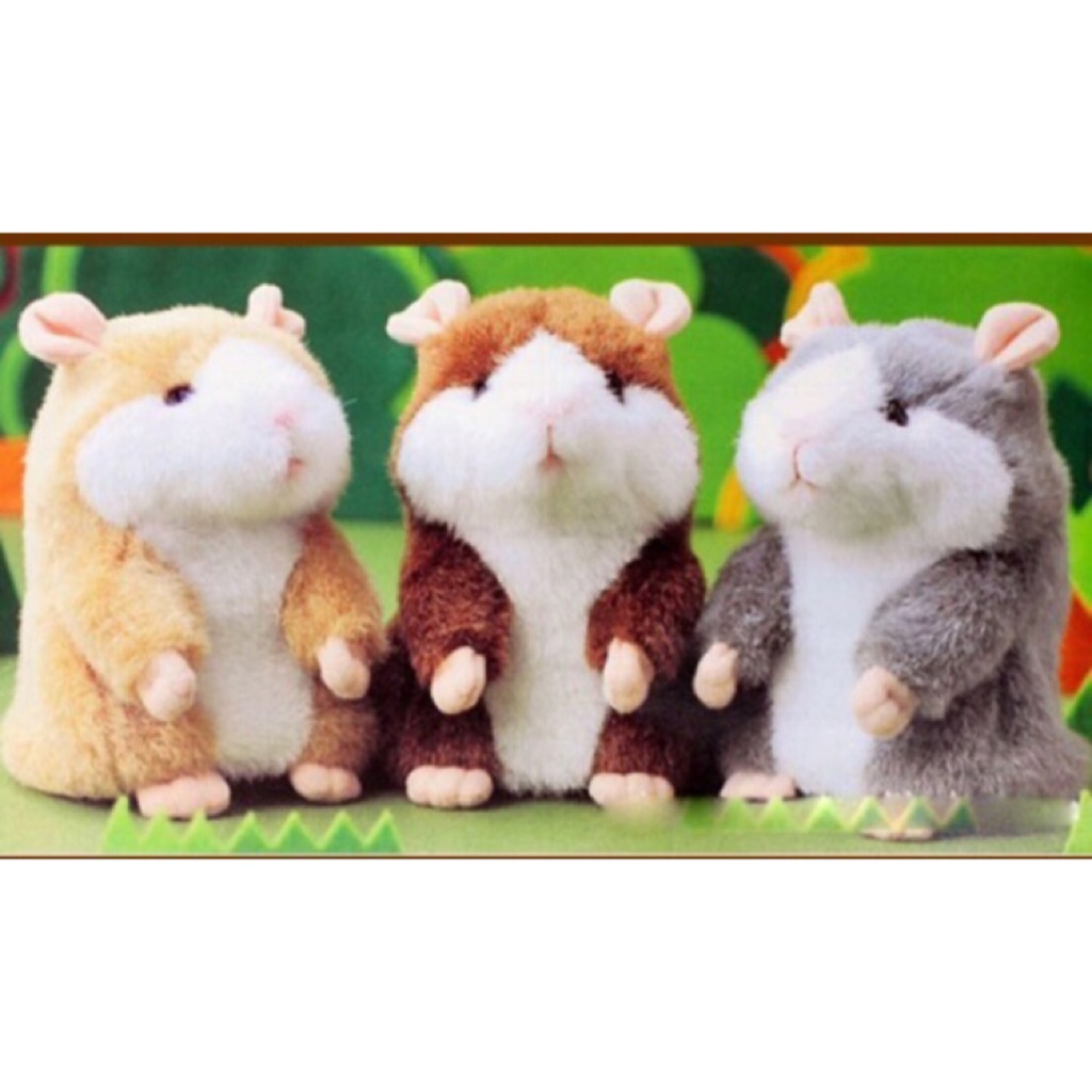 little talking hamster plush toy