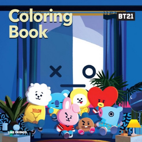 From Korea Bt21 Bts Coloring Book Sticker 48p Shopee Singapore