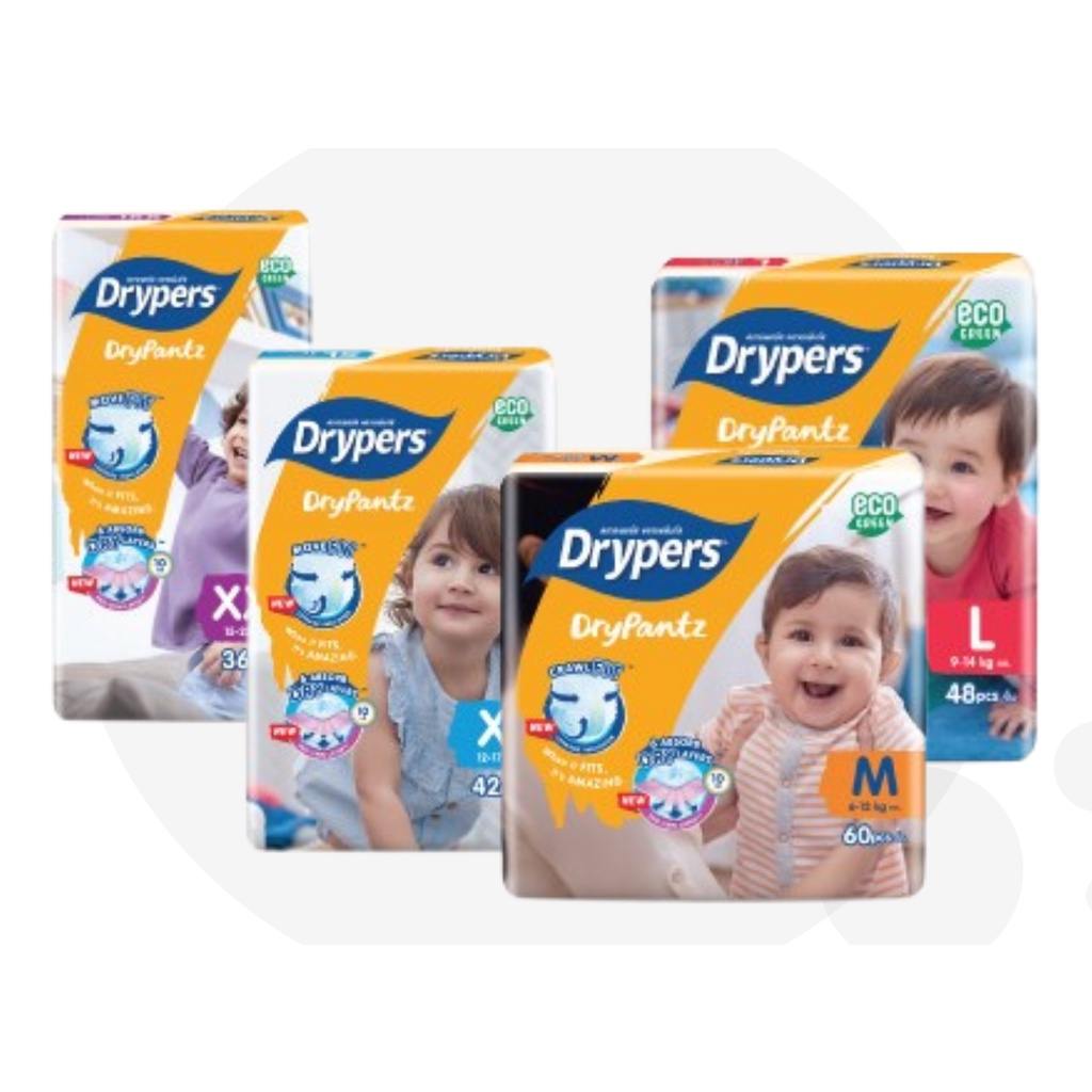 Drypers Drypantz (pants) [NEW PACKAGINGECO] M/L/XL/XXL Shopee Singapore