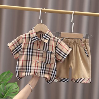 №▽♈Children s clothing boy summer suit 2021 new Korean short-sleeved  T-shirt male baby sports two-piece | Shopee Singapore