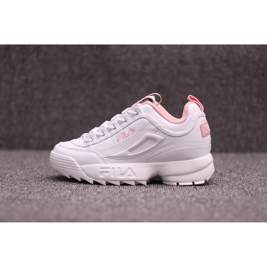 fila disruptor grey and pink