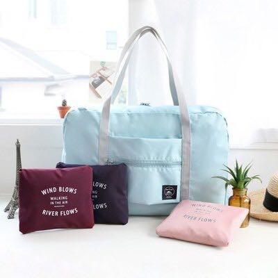 LUCKIN MART Fashion Folding Carry Bag Travel bag Foldable Nylon Zipper WaterProof Luggage Bag