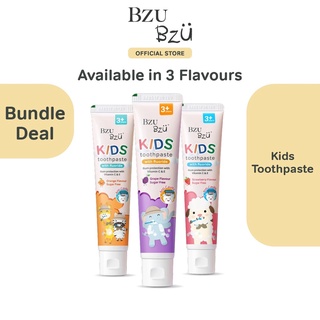 BzuBzu Kids Toothpaste Bundle Deal | Anticavity | Food Grade Ingredients