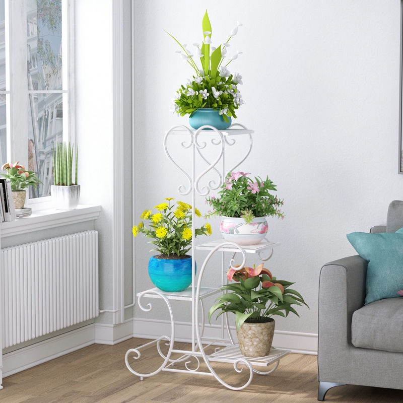 Europeanstyle flower rack indoor plant rack living room