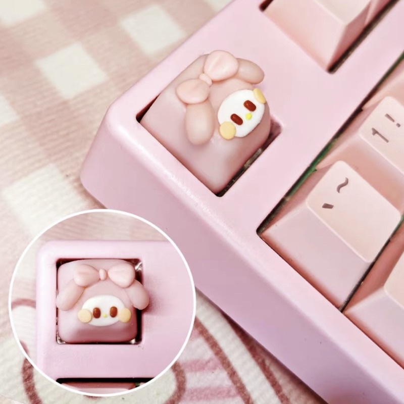 My Melody Keycap Sanrio cute Keycap Aesthetics Kawaii Keyboard Shopee Singapore