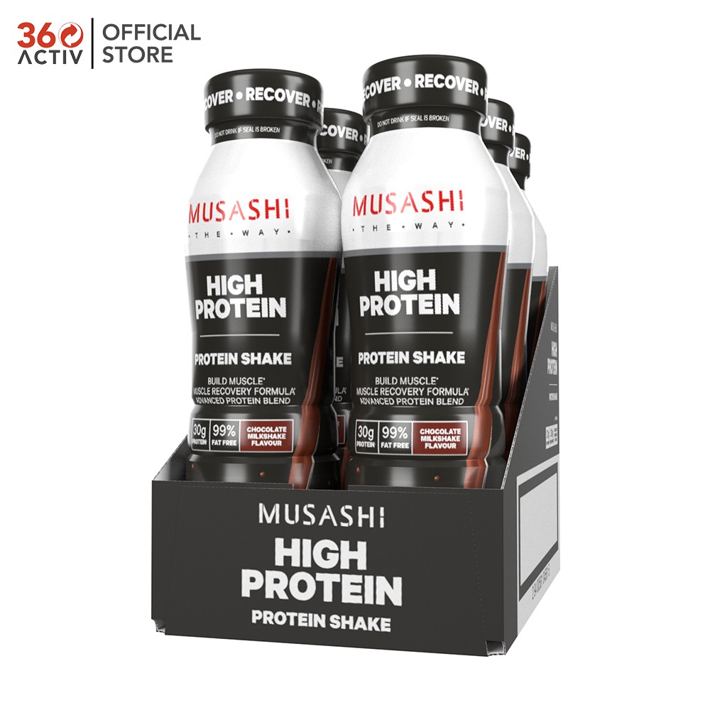 Musashi High Protein Shake / Drink 375ml (Box of 6) Shopee Singapore