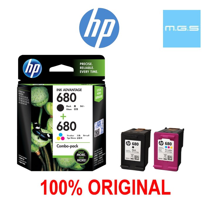 HP #680 COMBO / BLACK + HP #680 COLOR COMBO PACK. HP 680 ...