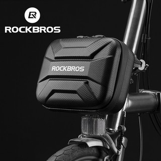 ROCKBROS Bicycle Front Bag Waterproof Hard Shell Bike Bag Reflective Storage Case MTB Road Cycling Bag